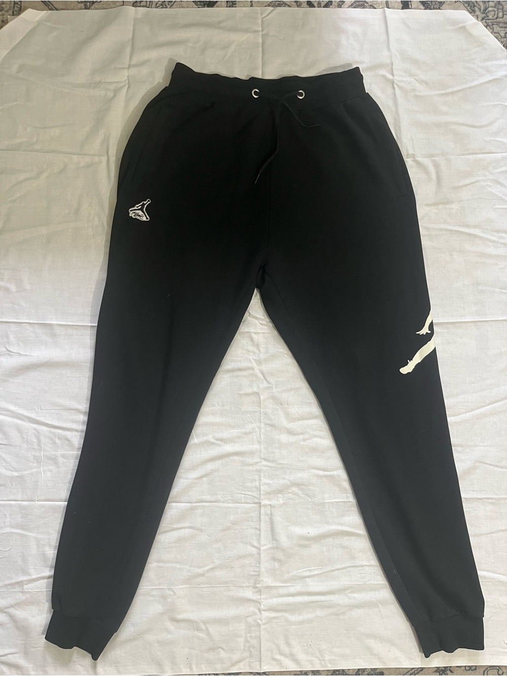 Jordan Boys Black Joggers with White Jumpman Accents